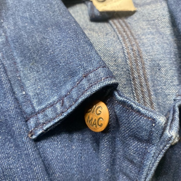 Big Mac vintage long sleeve overalls are a 38L. - Picture 3 of 7